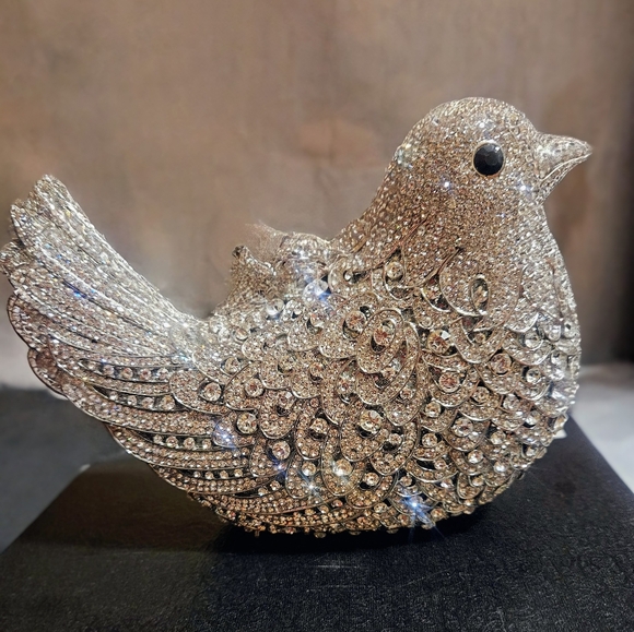 Natasha Crystal Rhinestone Embellished Evening Bag - Picture 2 of 12